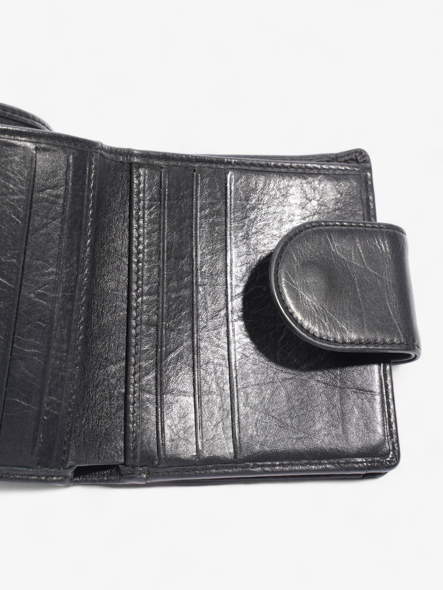 Cambon Lambskin Compact Wallet Black Lambskin Leather Image 6