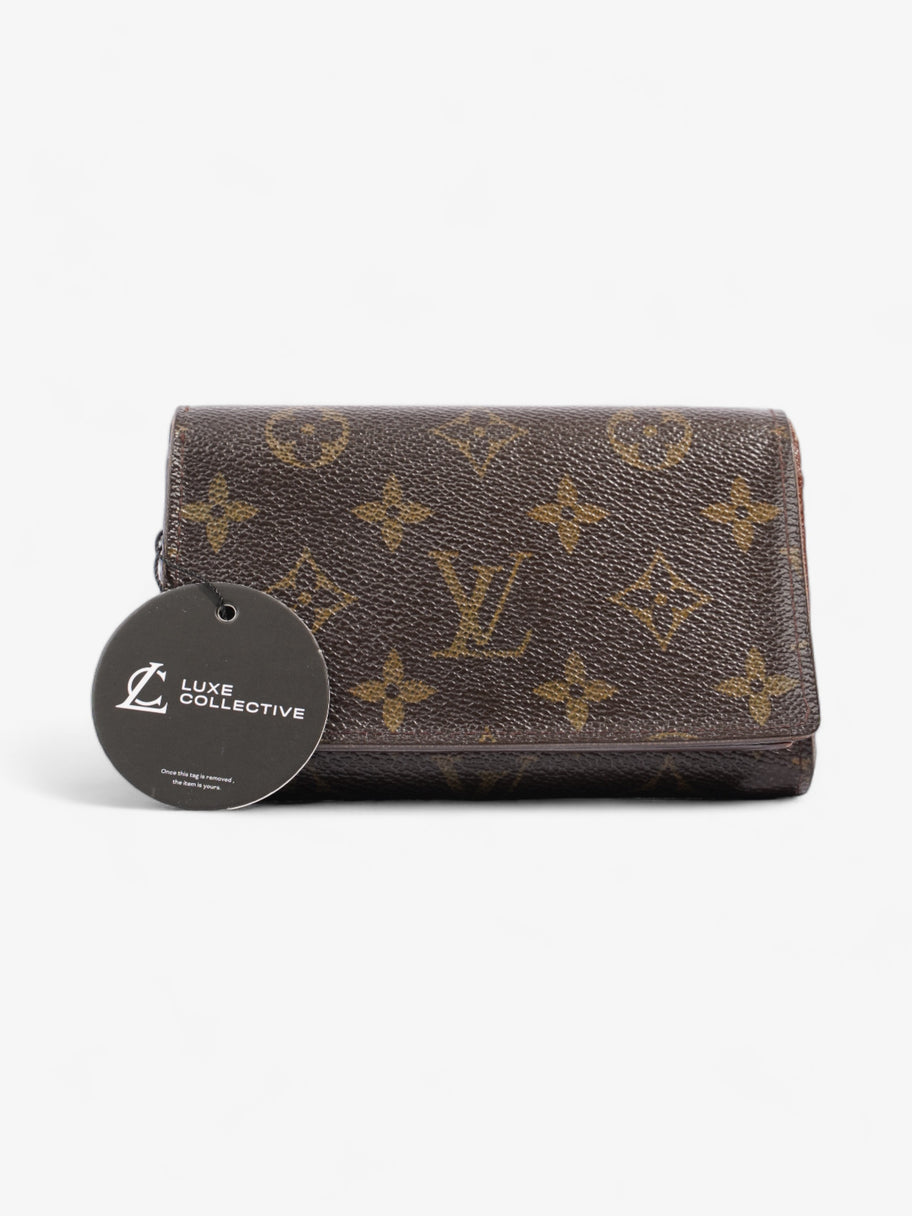 Louis Vuitton Portefeuil-Trésor Compact Wallet Monogram Coated Canvas Image 7