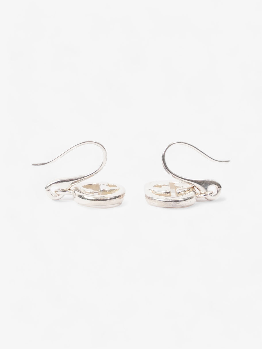 Interlocking G Drop Earrings Silver Silver Sterling Image 3