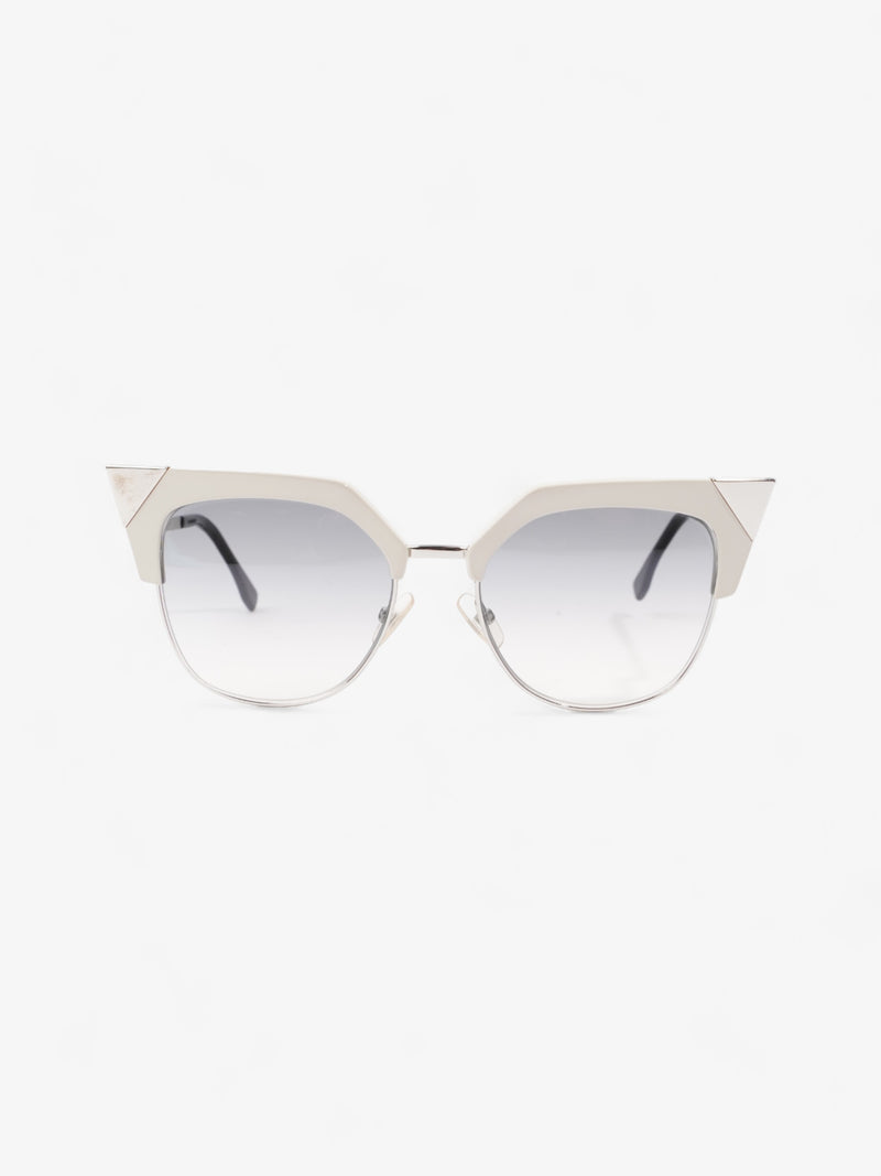  Cat-Eye Sunglasses Grey Gradient Acetate 140mm