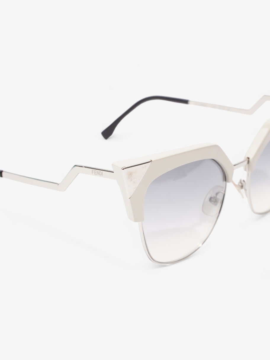 Cat-Eye Sunglasses Grey Gradient Acetate 140mm Image 5