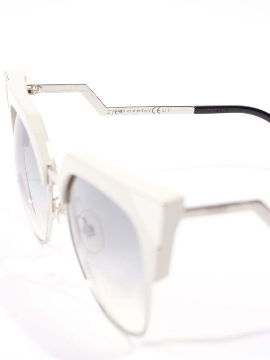 Cat-Eye Sunglasses Grey Gradient Acetate 140mm Image 8