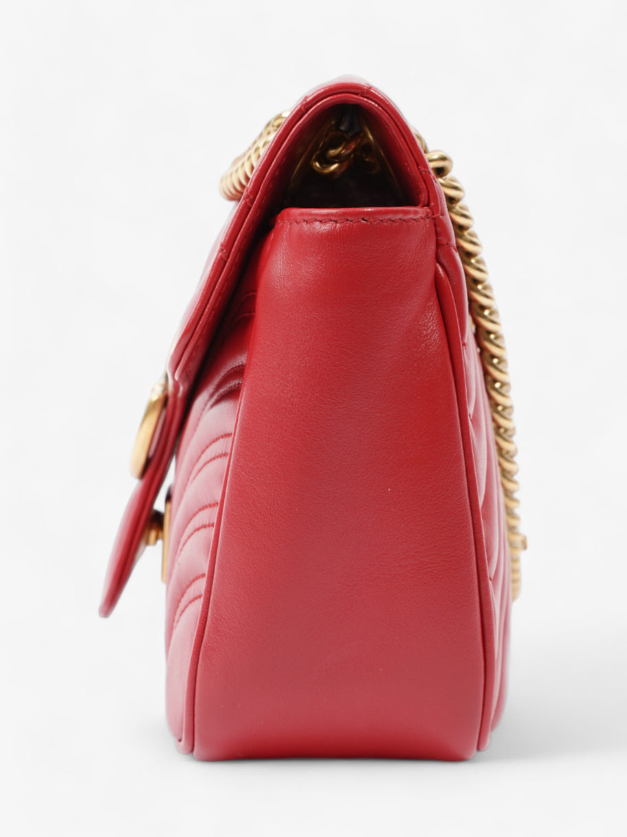 Gucci Marmont Flap Red Matelasse Leather Small Image 5