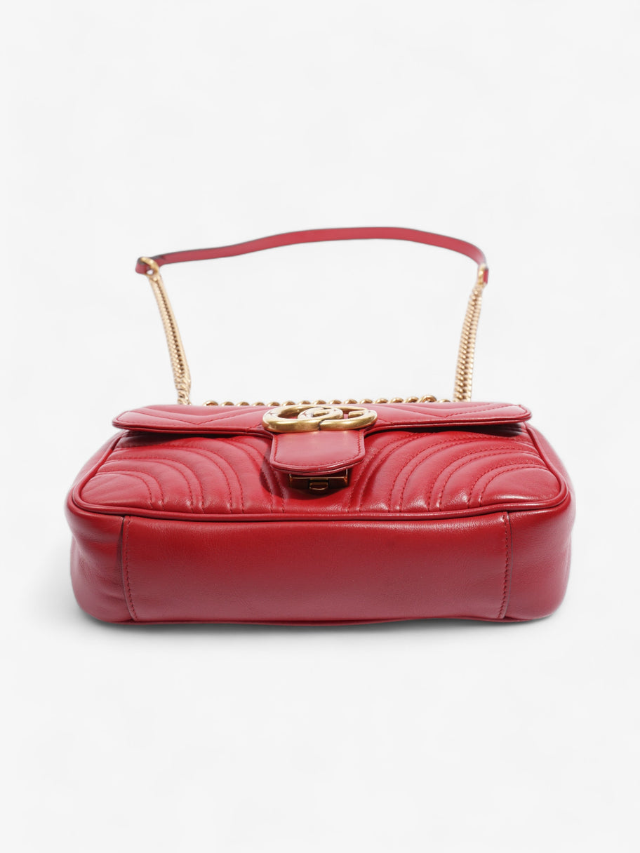 Gucci Marmont Flap Red Matelasse Leather Small Image 6