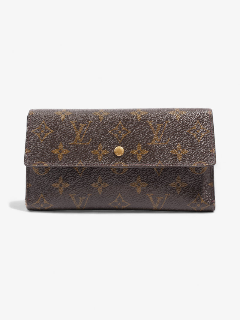  Louis Vuitton Porte Tresor International Wallet Monogram Coated Canvas