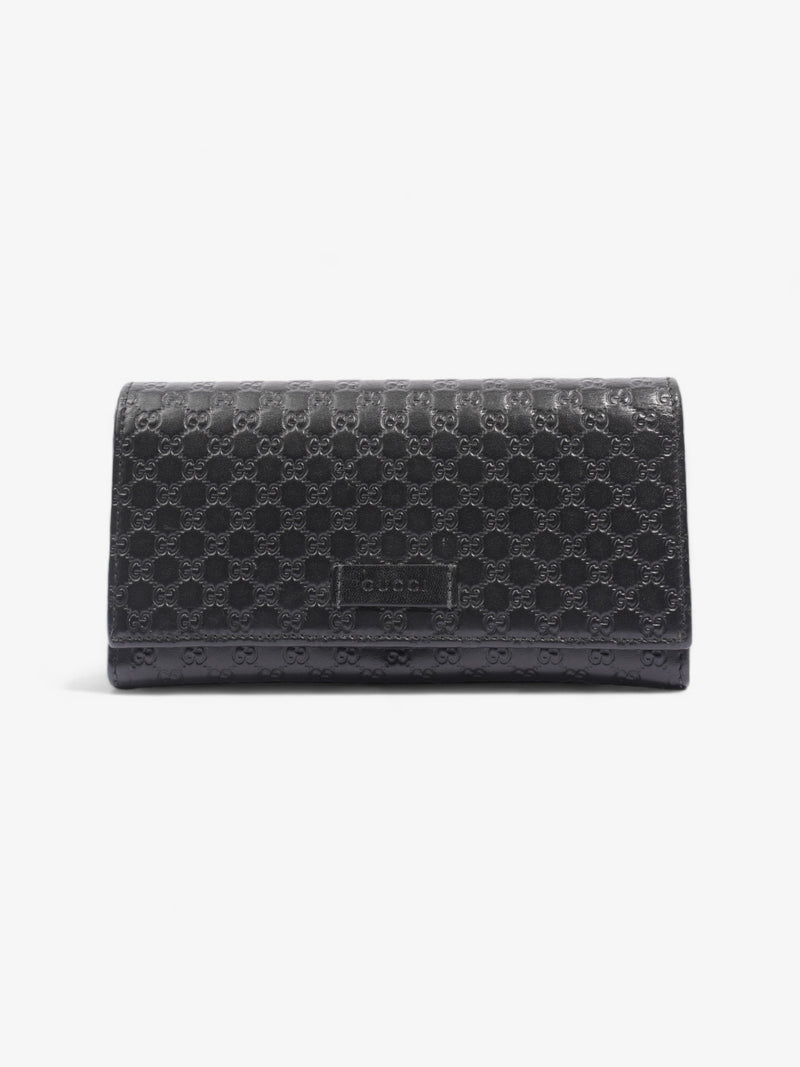  Bifold Microguccissima Wallet Black Leather