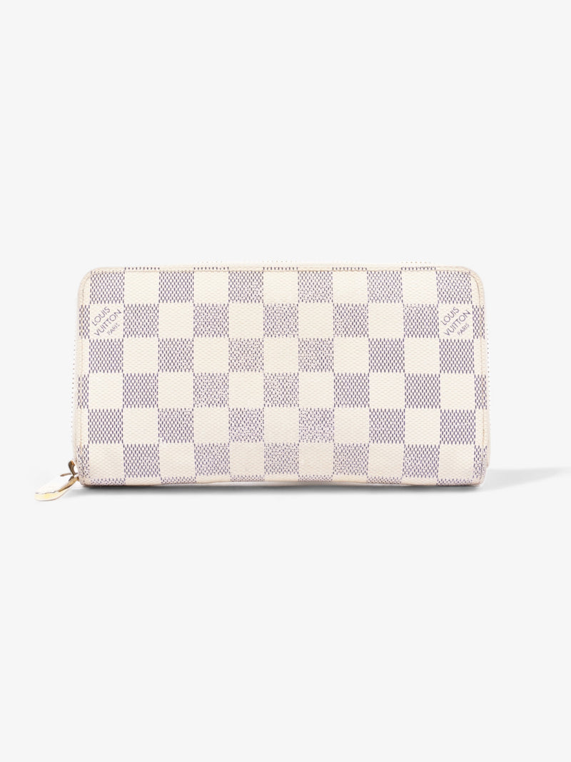  Zippy Wallet Damier Azur Coated Canvas