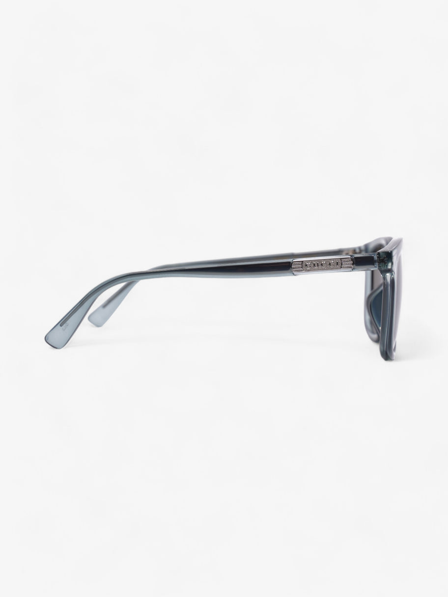 Clear Frame Sunglasses Blue Acetate 150mm Image 4