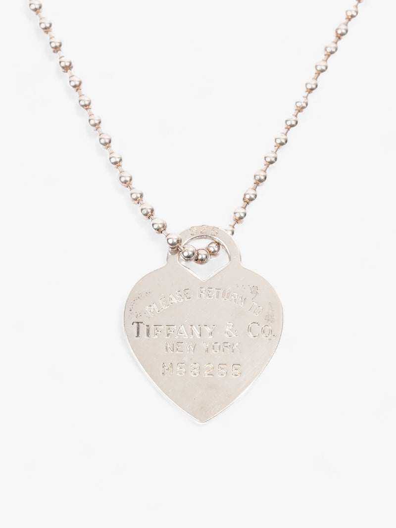  Tiffany and Co Return To Tiffany Heart Tag Necklace Silver Silver Sterling