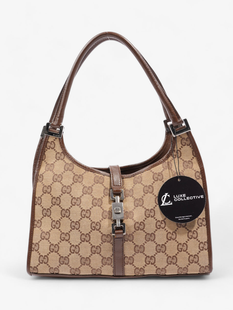 Gucci Jackie Beige / Brown Canvas Image 7