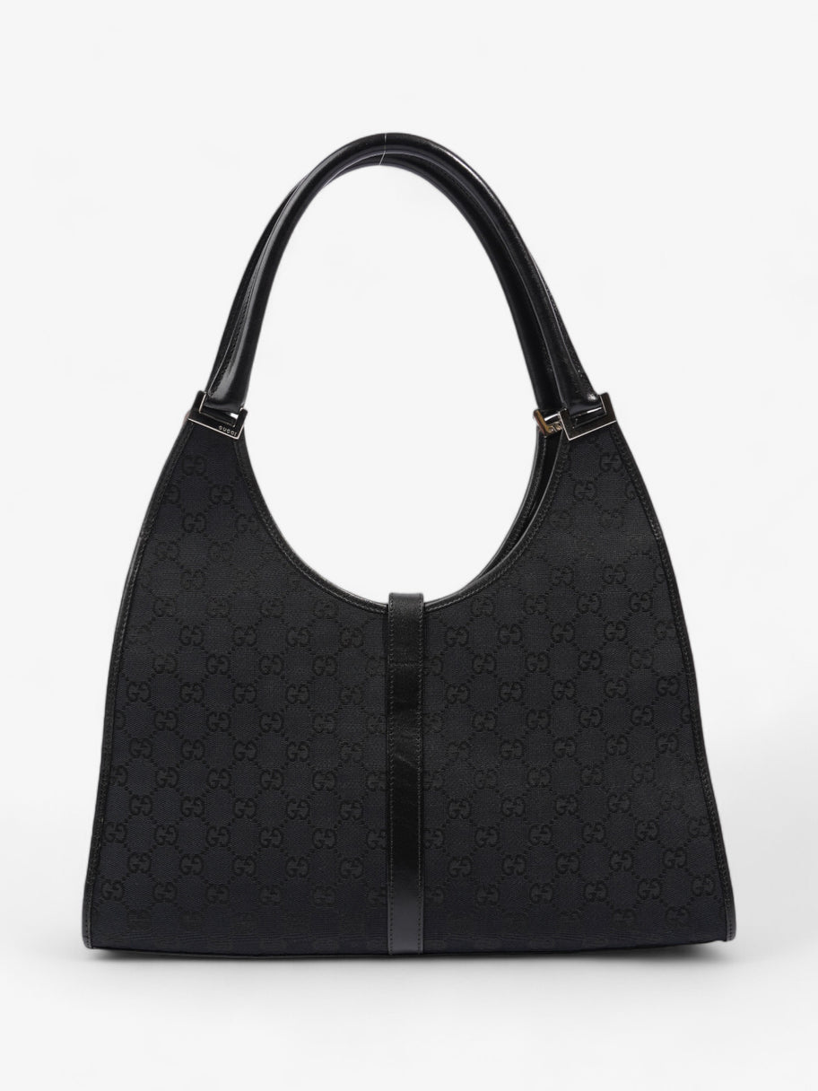 Gucci Jackie Shoulder Bag Black Canvas Image 4