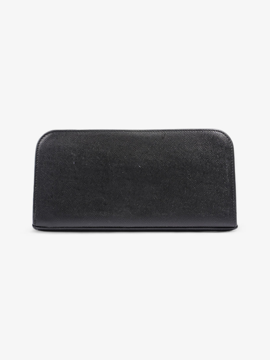 Classic Zip-Around Wallet Black Leather Image 2