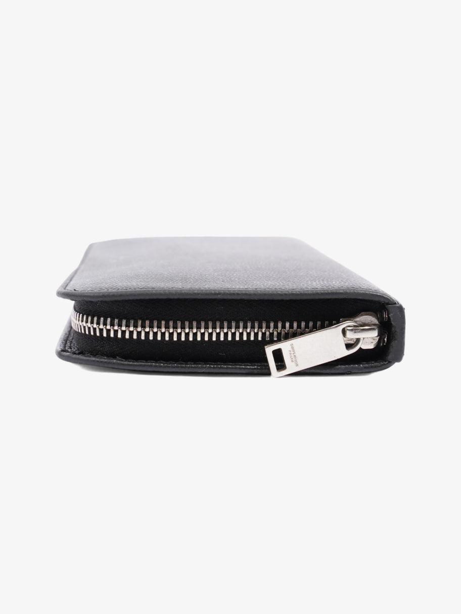 Classic Zip-Around Wallet Black Leather Image 4