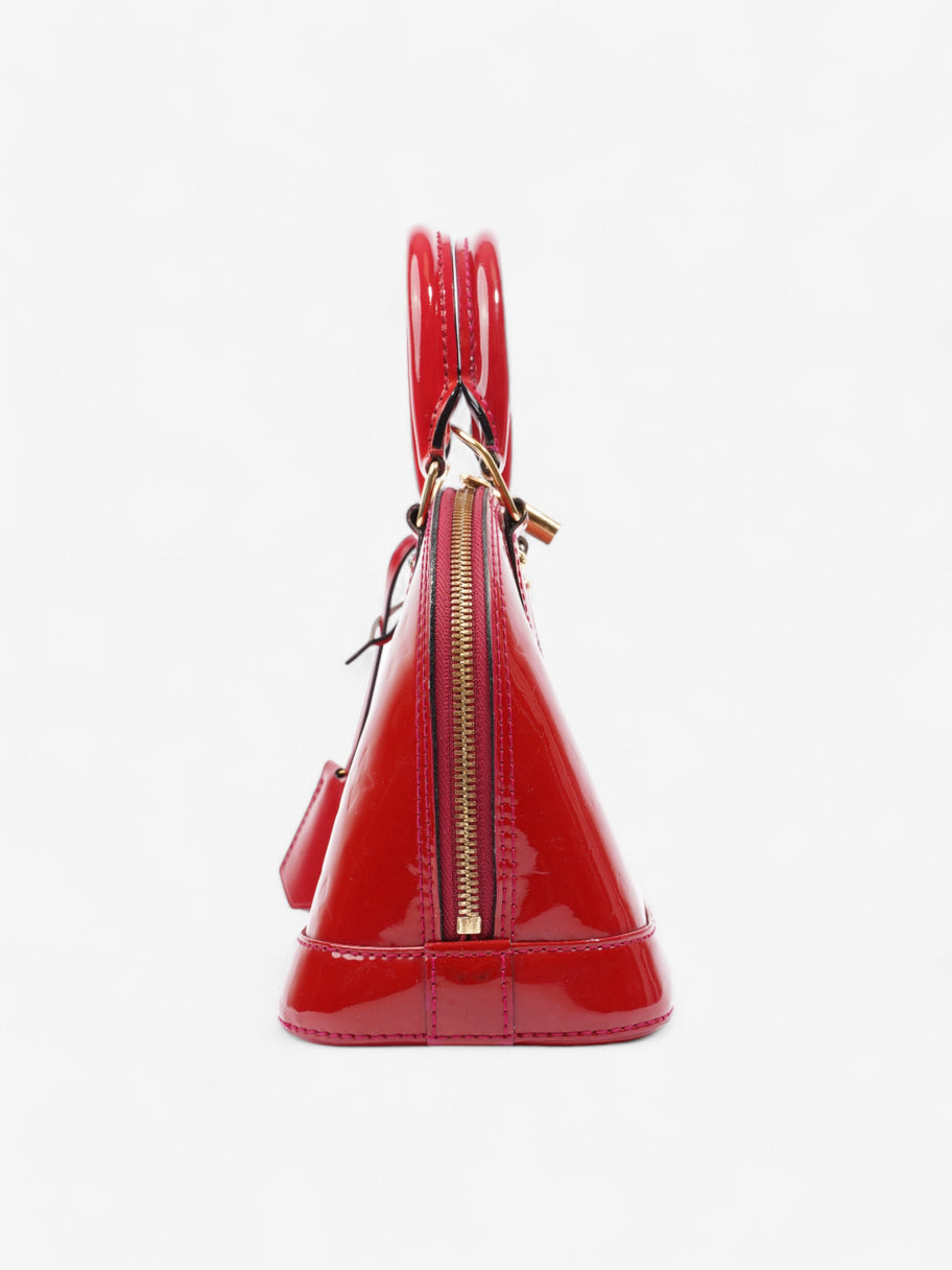 Louis Vuitton Alma Red Monogram Vernis Leather BB Image 2