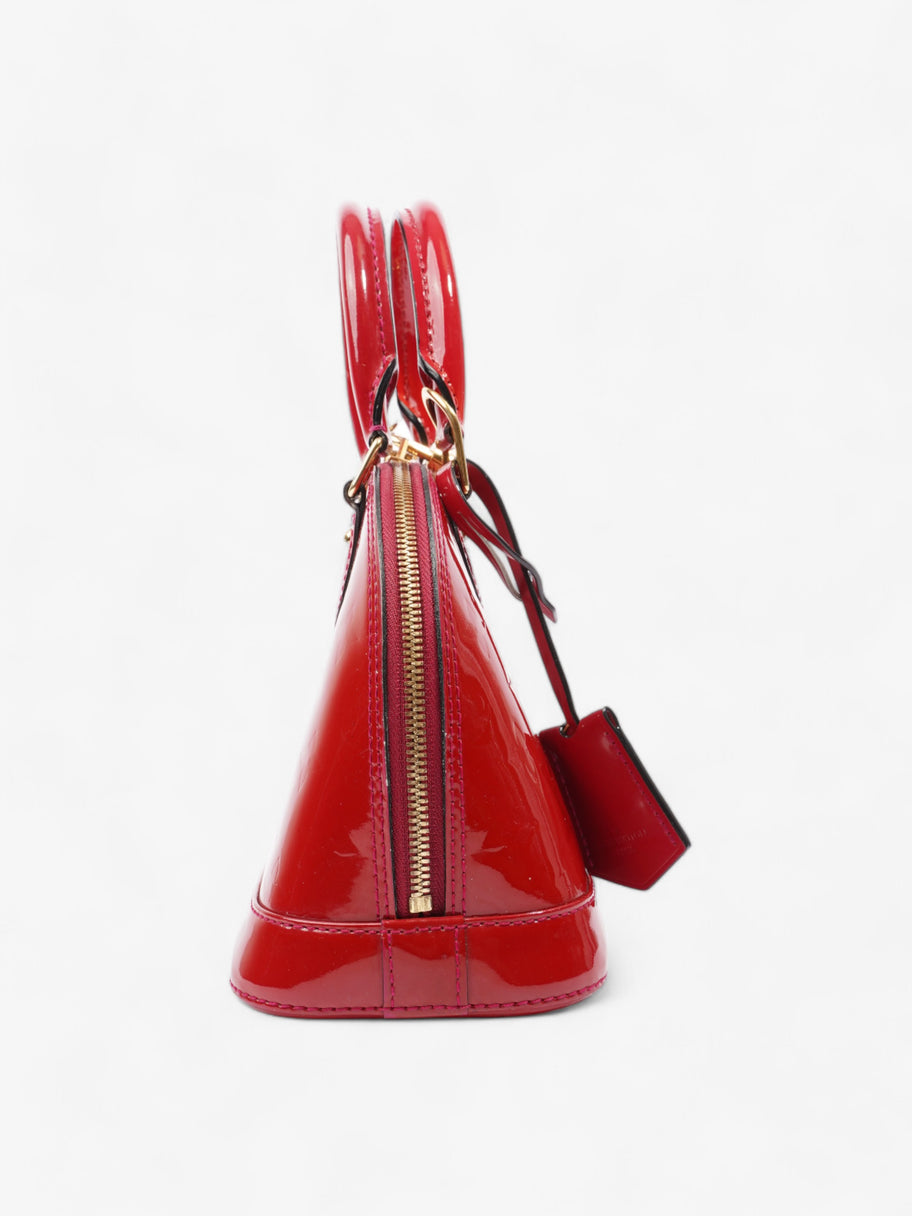 Louis Vuitton Alma Red Monogram Vernis Leather BB Image 4