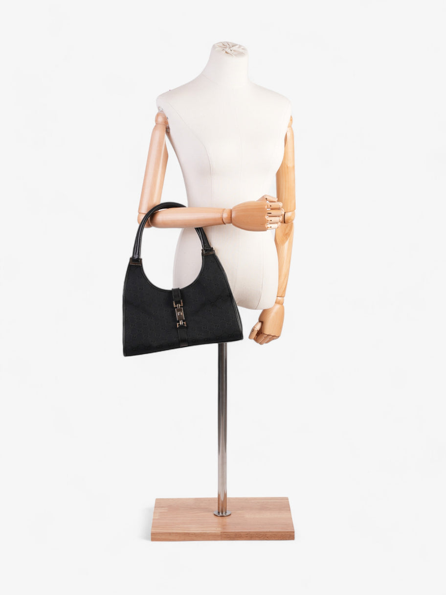 Gucci Jackie Black Guccissima Canvas Image 2