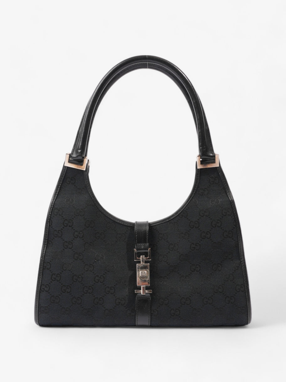 Gucci Jackie Black Guccissima Canvas Image 1