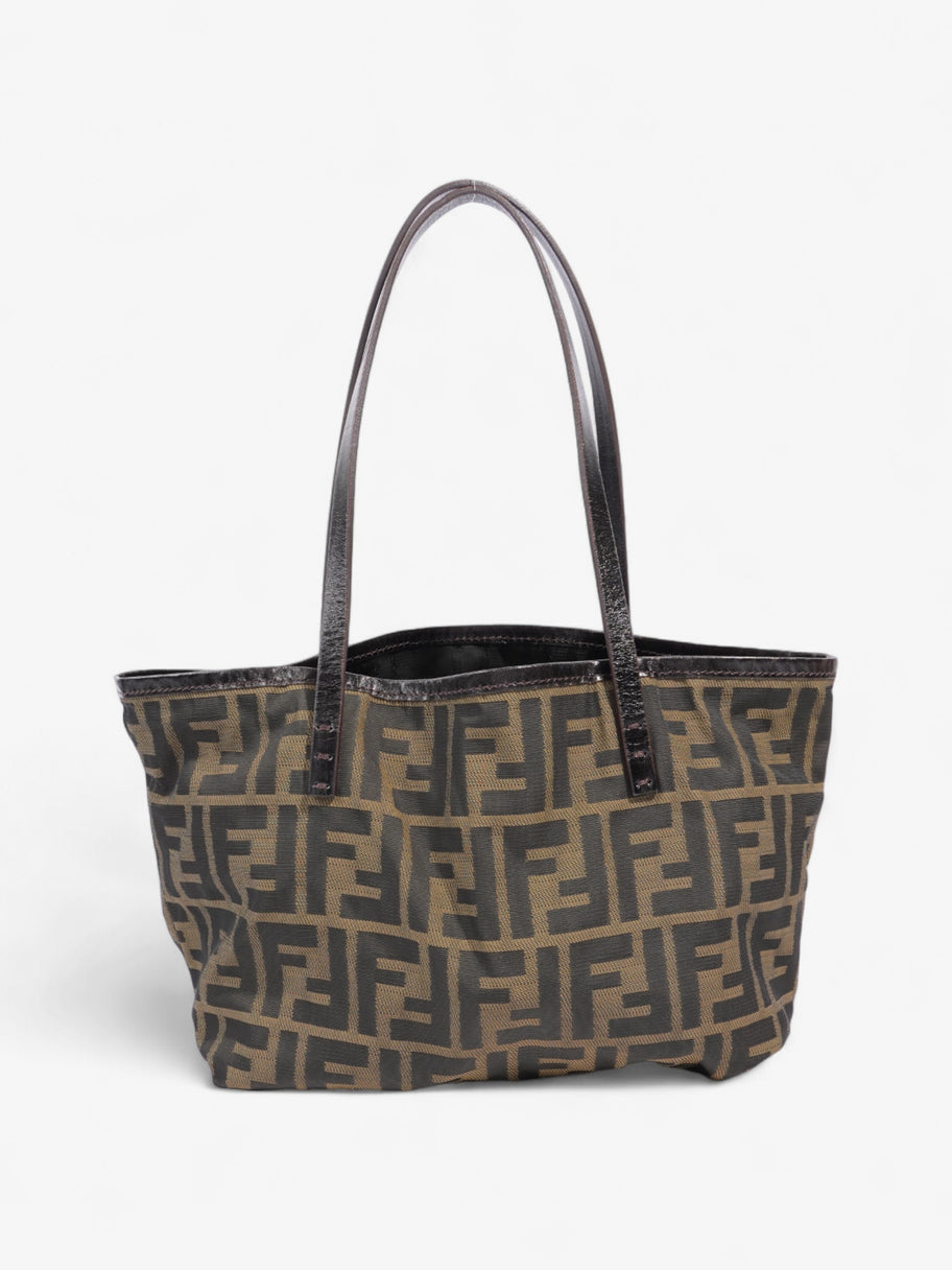 Fendi Zucca Handbag Brown Canvas Image 4