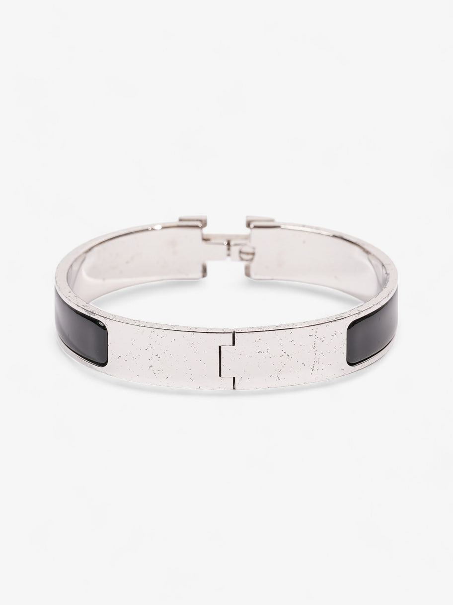 Hermes Clic H Silver / Black Enamel PM Image 3