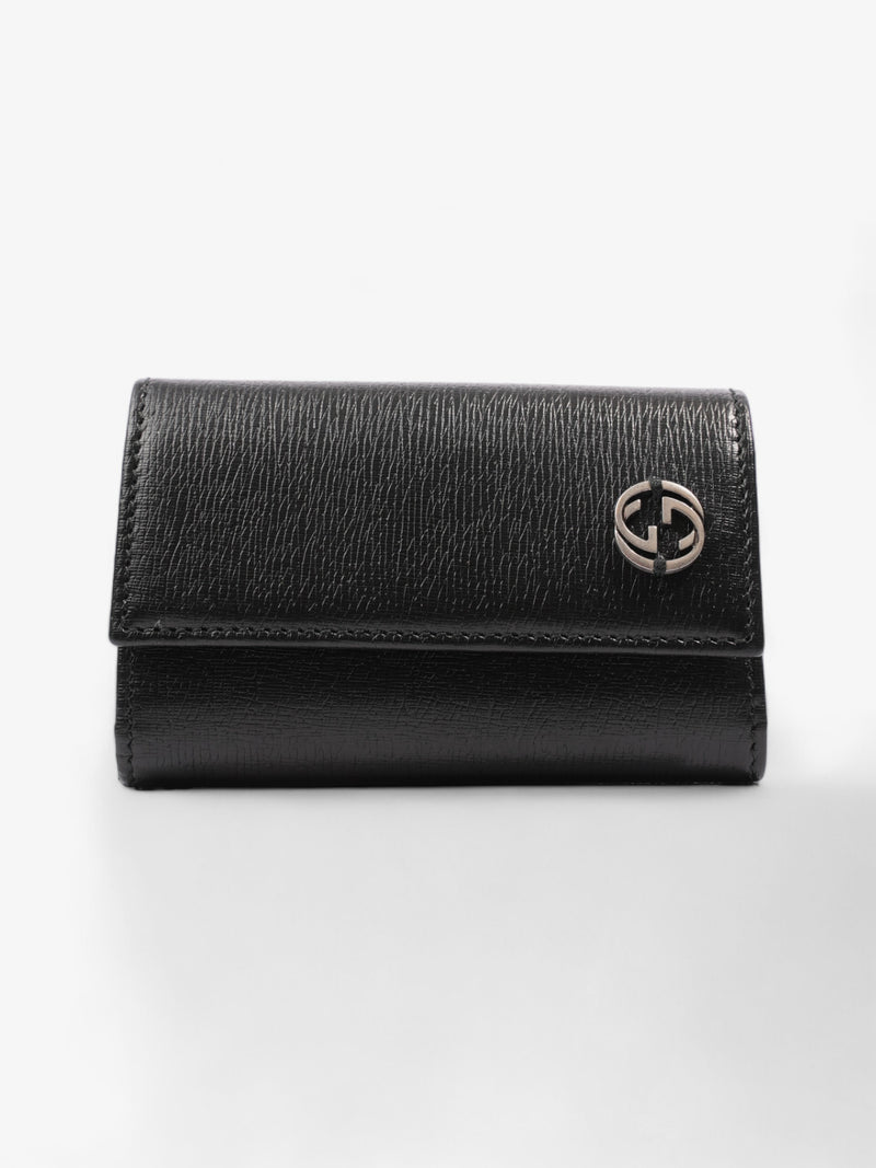  Gucci Interlocking G Key Case Black Leather