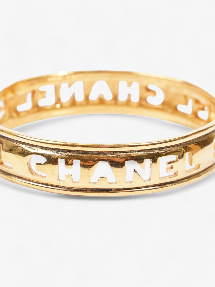 Chloe Logo Bangle Gold Base Metal Image 3