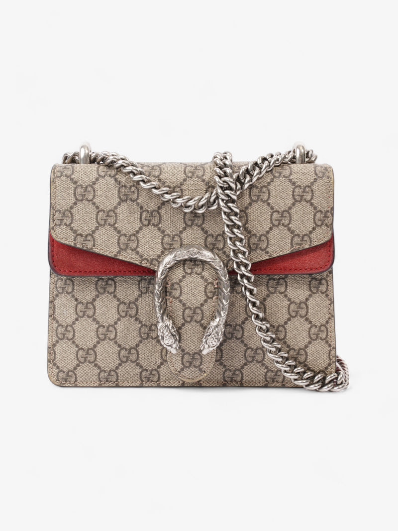  Gucci Dionysus Supreme Print / Red Coated Canvas Mini