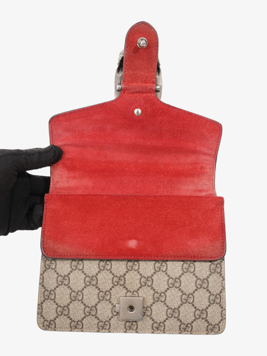 Gucci Dionysus Supreme Print / Red Coated Canvas Mini Image 7