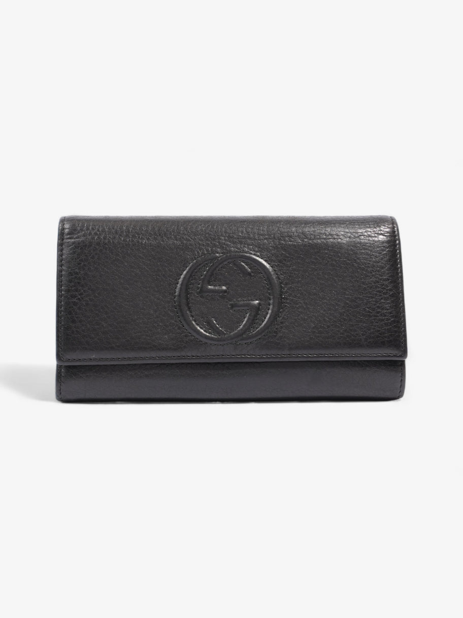 Gucci Gucci Soho Long Wallet Black Leather Image 1