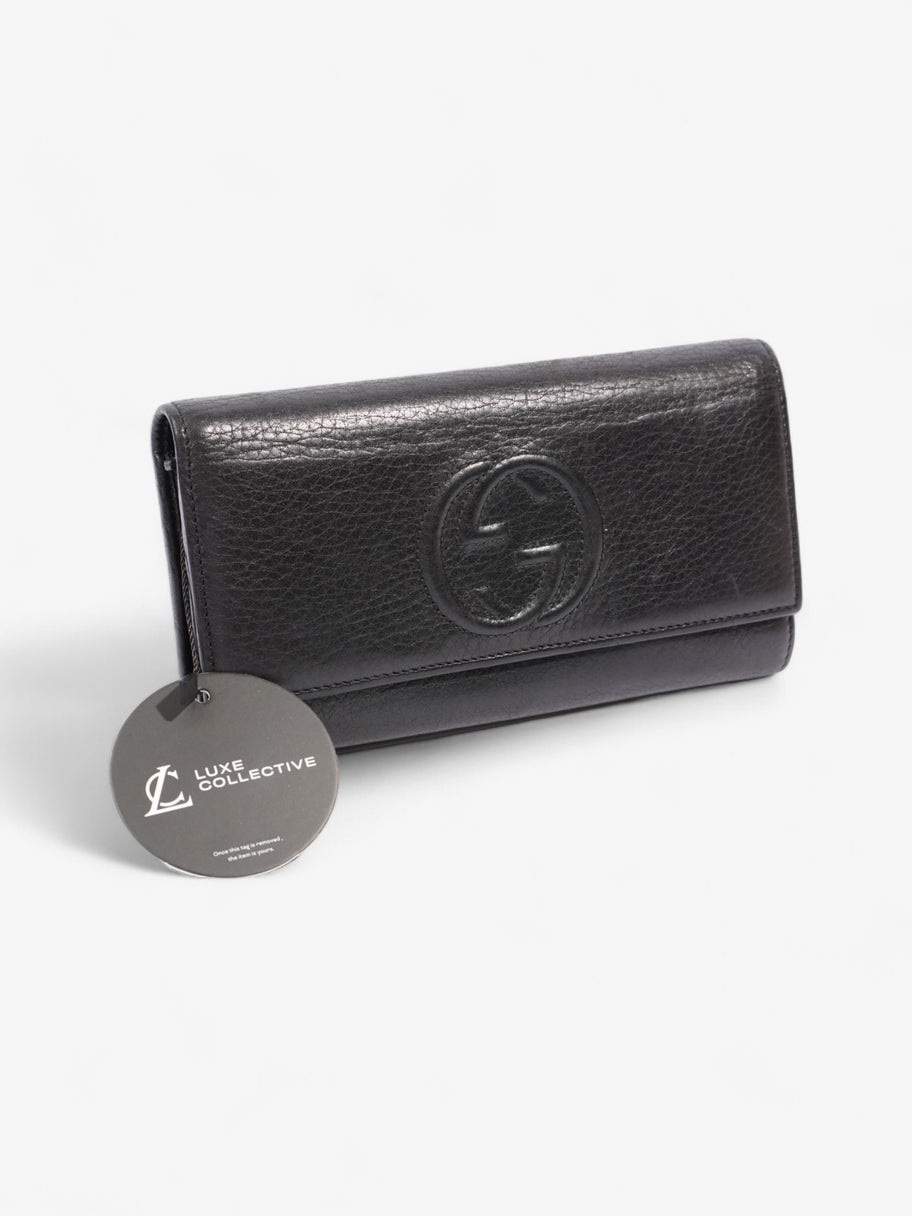 Gucci Gucci Soho Long Wallet Black Leather Image 6