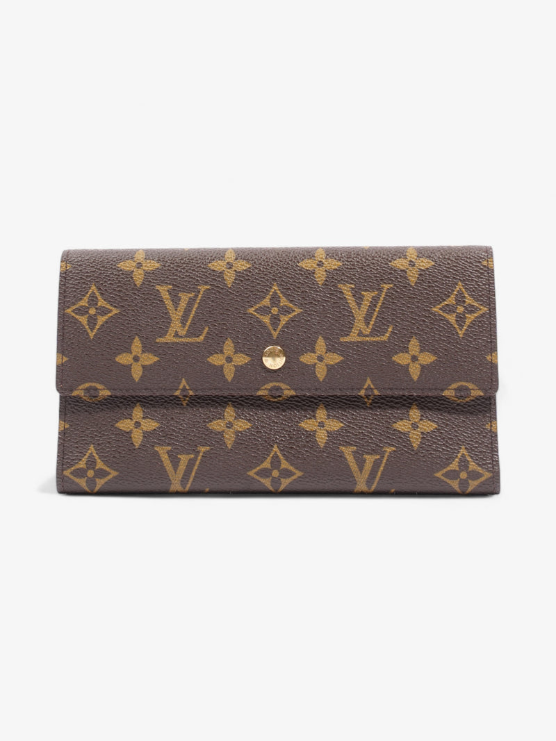  Louis Vuitton Portefeuille International Wallet Monogram Coated Canvas