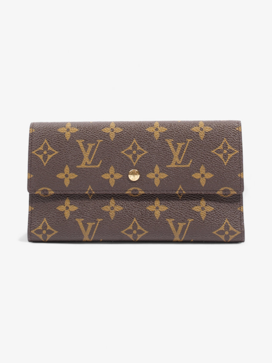 Louis Vuitton Portefeuille International Wallet Monogram Coated Canvas Image 1