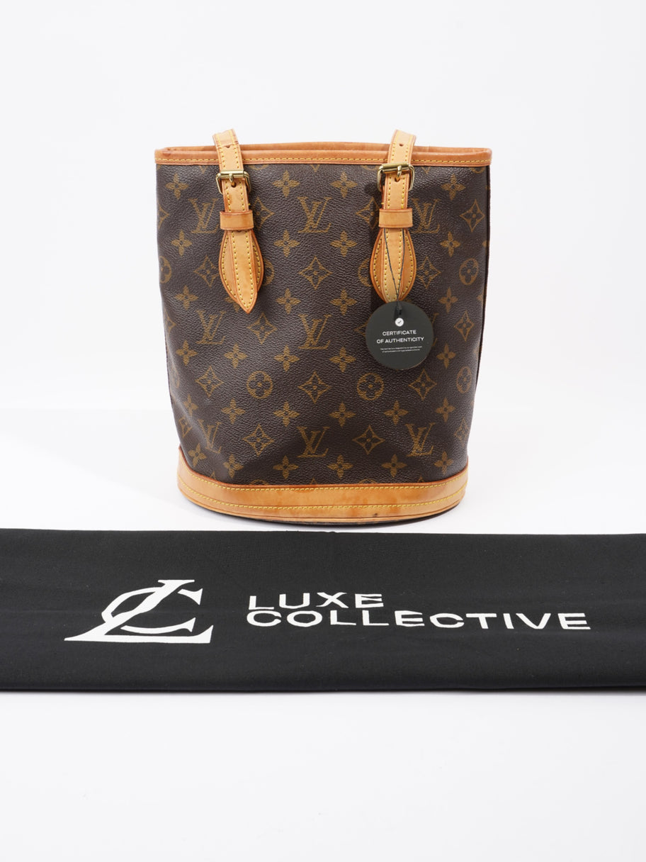 Louis Vuitton Bucket PM  Monogram Coated Canvas PM Image 10