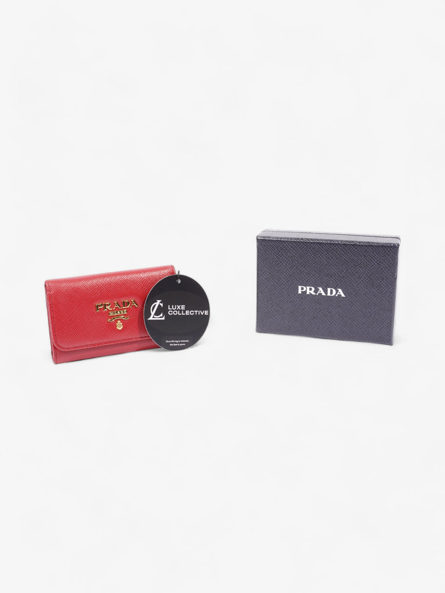 Prada Key Case Red Saffiano Leather Image 8