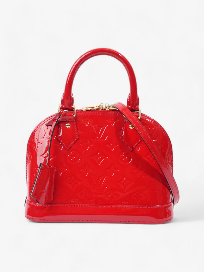  Louis Vuitton Alma Red Vernis Leather BB