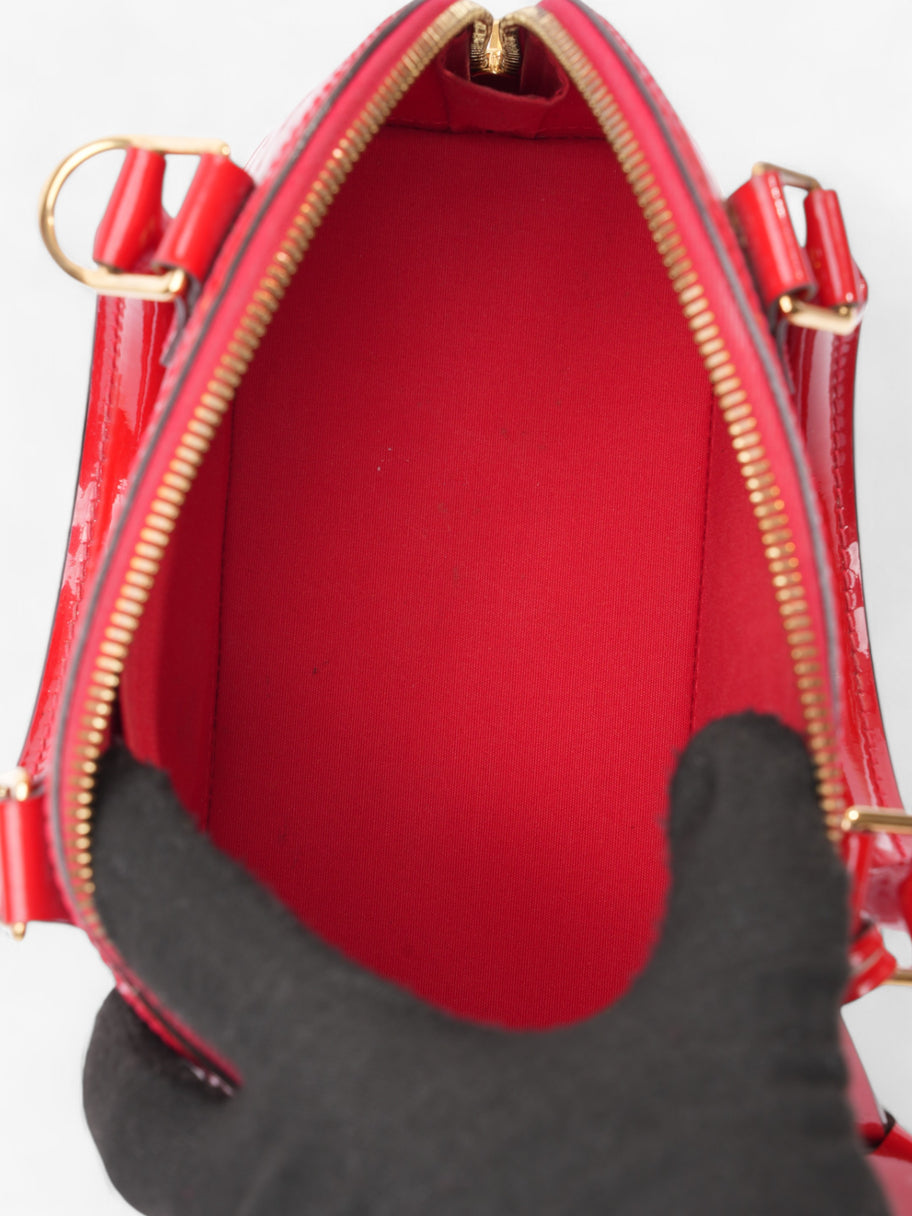 Louis Vuitton Alma Red Vernis Leather BB Image 9