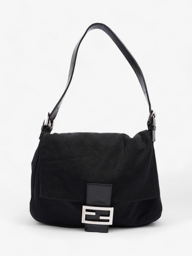  Fendi Mamma Baguette Black Canvas