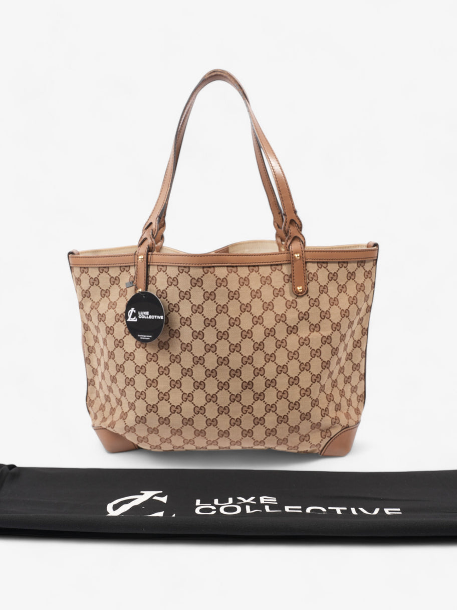 Gucci Tote Beige / Brown Canvas Image 12