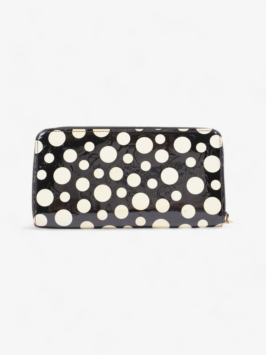 Louis Vuitton x Yayoi Kusama Infinity Zippy Wallet Black / Cream Patent Leather Image 2