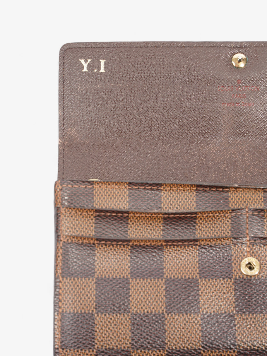 Louis Vuitton Sarah Wallet Damier Ebene Coated Canvas Image 8