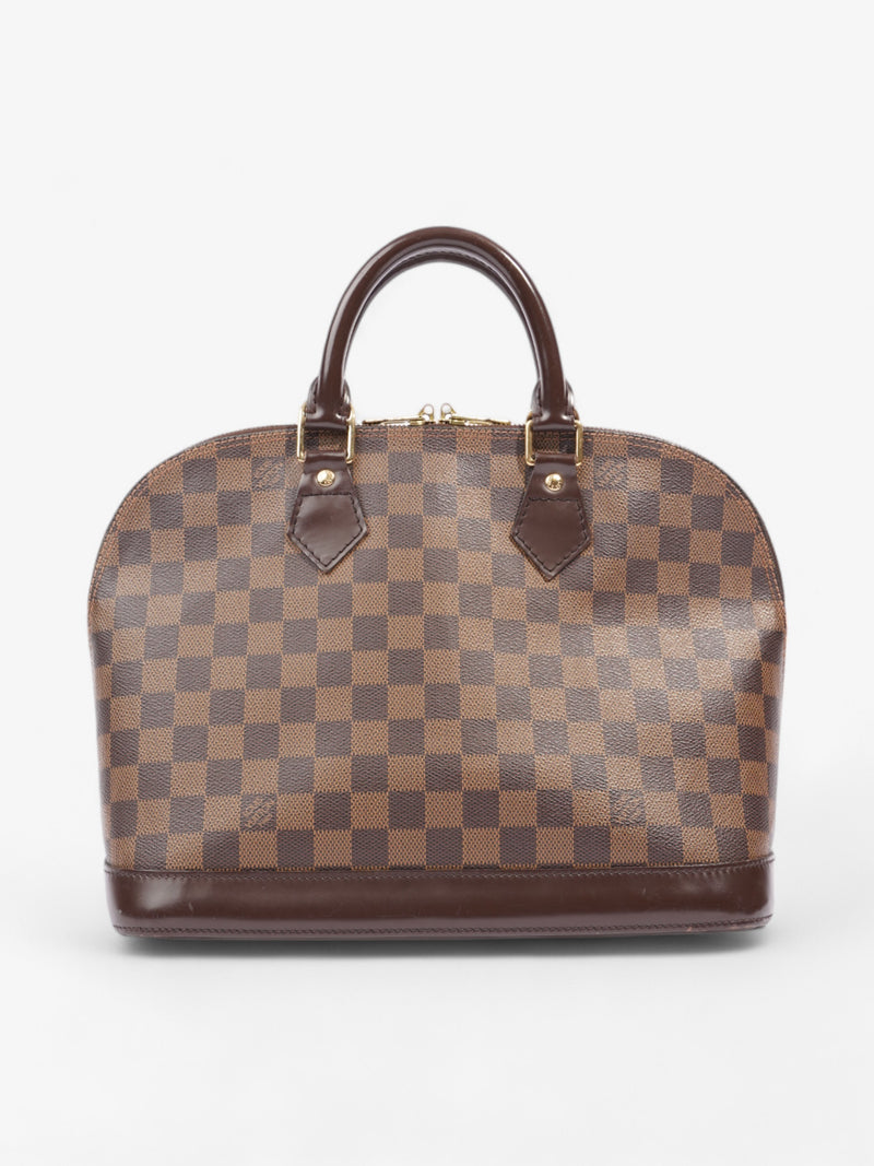  Louis Vuitton Alma Damier Ebene Coated Canvas PM