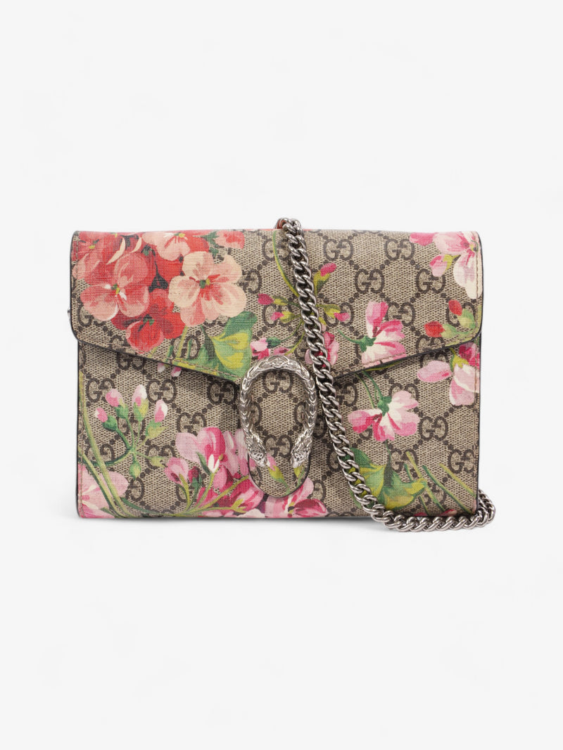  Gucci Dionysus Chain Wallet Supreme / Bloom Coated Canvas