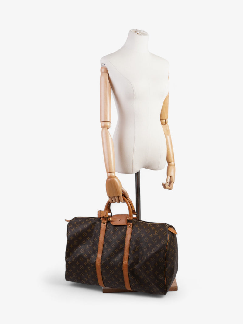  Louis Vuitton Keepall Monogram Coated Canvas 50