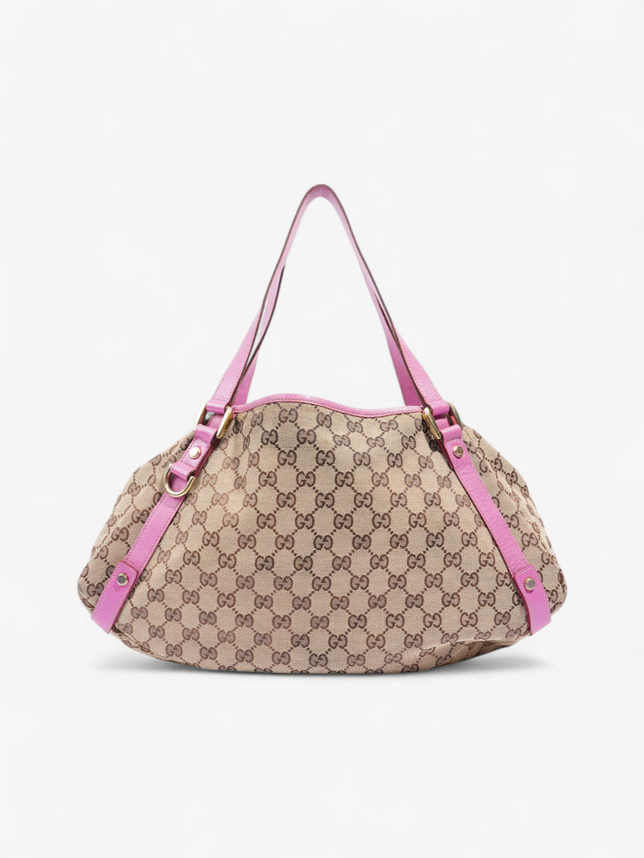 Gucci Tote Bag Supreme / Pink Canvas Image 1