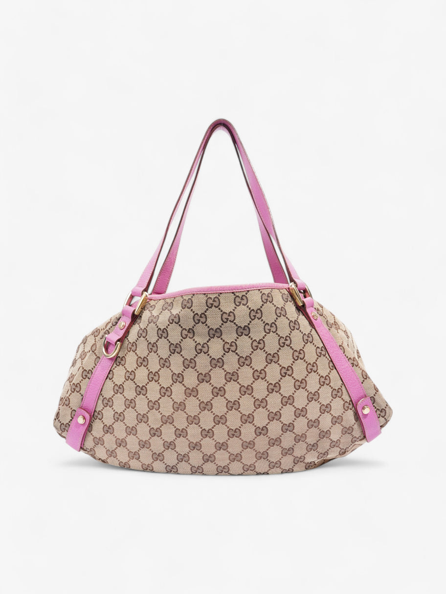 Gucci Tote Bag Supreme / Pink Canvas Image 4