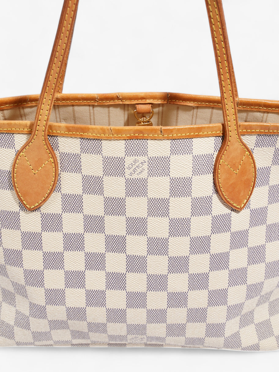 Louis Vuitton Neverfull Damier Azur Coated Canvas PM Image 8