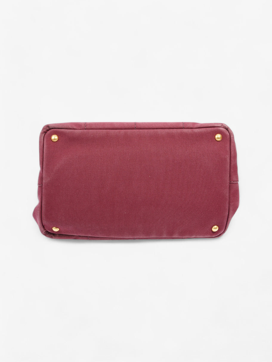 Prada Prada Canapa 2 Way Handbag Bordeaux Cotton Image 7