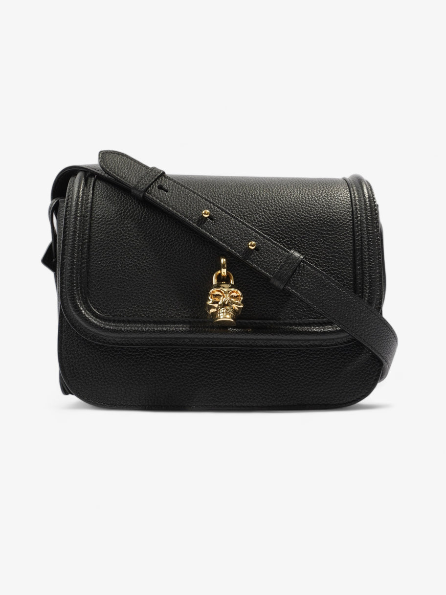 Alexander McQueen Skull Padlock Black Grained Leather Image 1