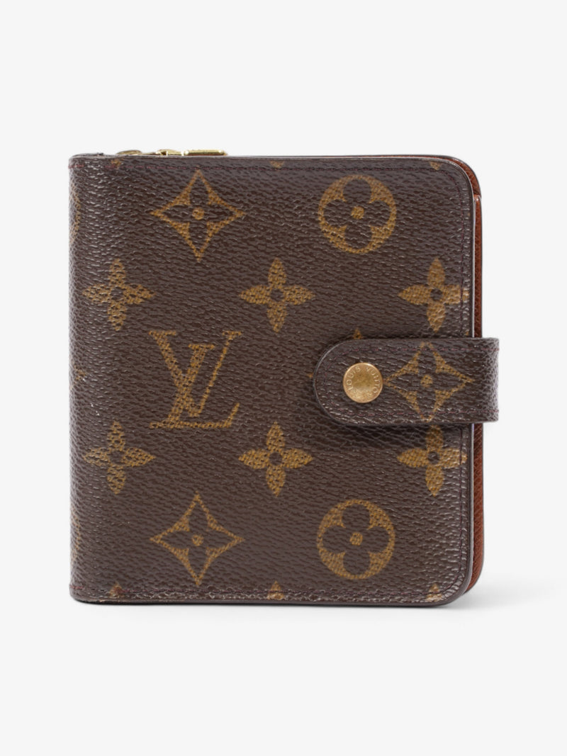  Compact Wallet Monogram Coated Canvas