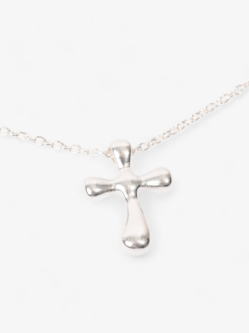  Tiffany and Co Elsa Peretti Cross Pendant Silver Silver Sterling