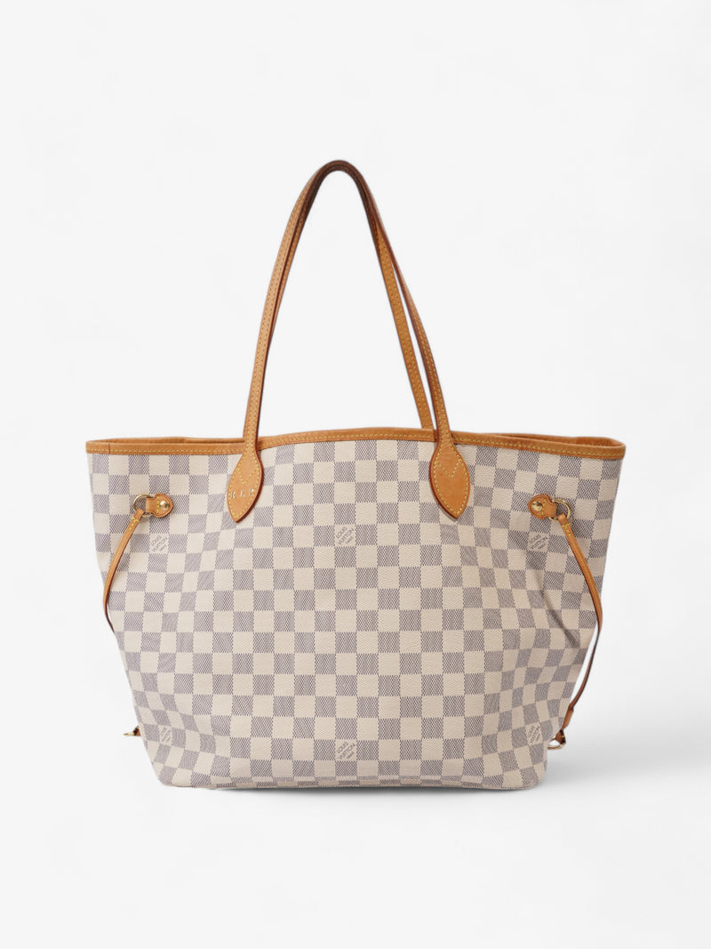  Louis Vuitton Neverfull Damier Azur Coated Canvas MM